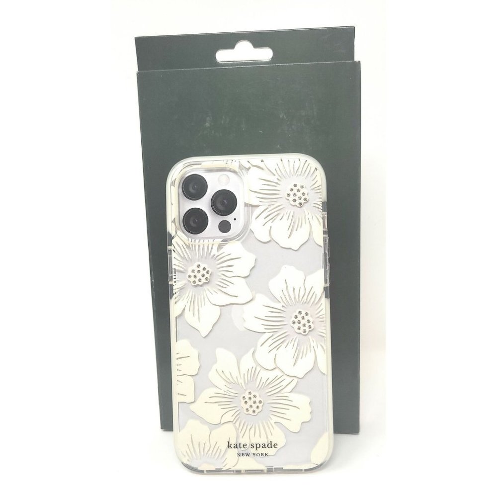 Kate-Spade Case for iPhone 12 Pro Max - Hollyhock Flower - Picture 2 of 2
